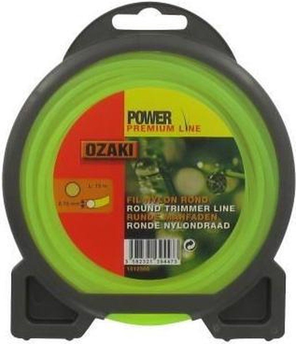 Greenstar 3873 Beschermhoes nylon band rond Premium Line Ozaki 15 m x ø 2,70 mm zwart