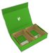 Feldherr Magnetic Box vert pour Warhammer Age of Sigmar - 2 porte-cartes pour 300 grandes cartes Warscroll - rangement compact, transport sécurisé