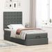 VidaXL Ottoman Bed with Mattress Dark Grey Fabric 180x200cm