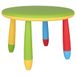 Mueblear 90048 kindertafel, rond, kunststof, 30 x 15 x 48 cm, groen