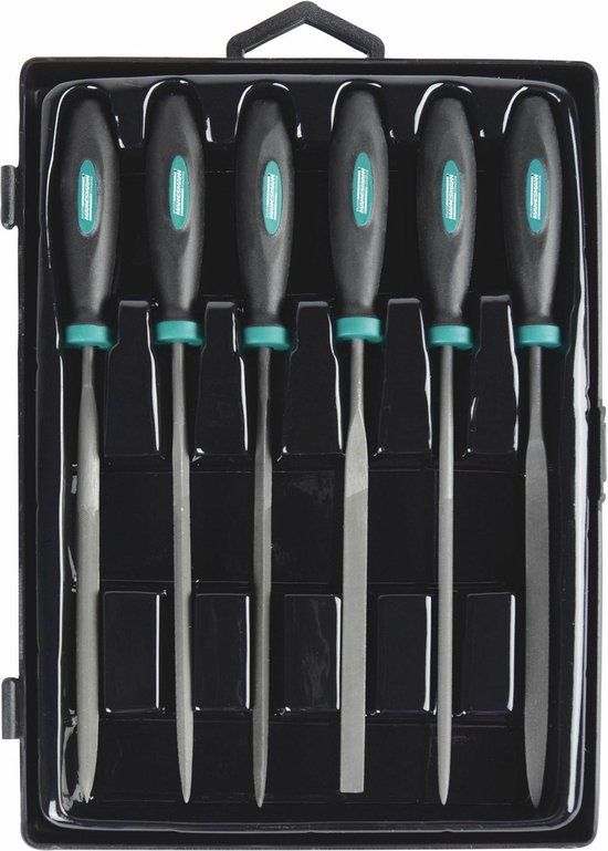 Brüder Mannesmann Sleutelvijlen Set (6 stuks) - Inclusief Koffer