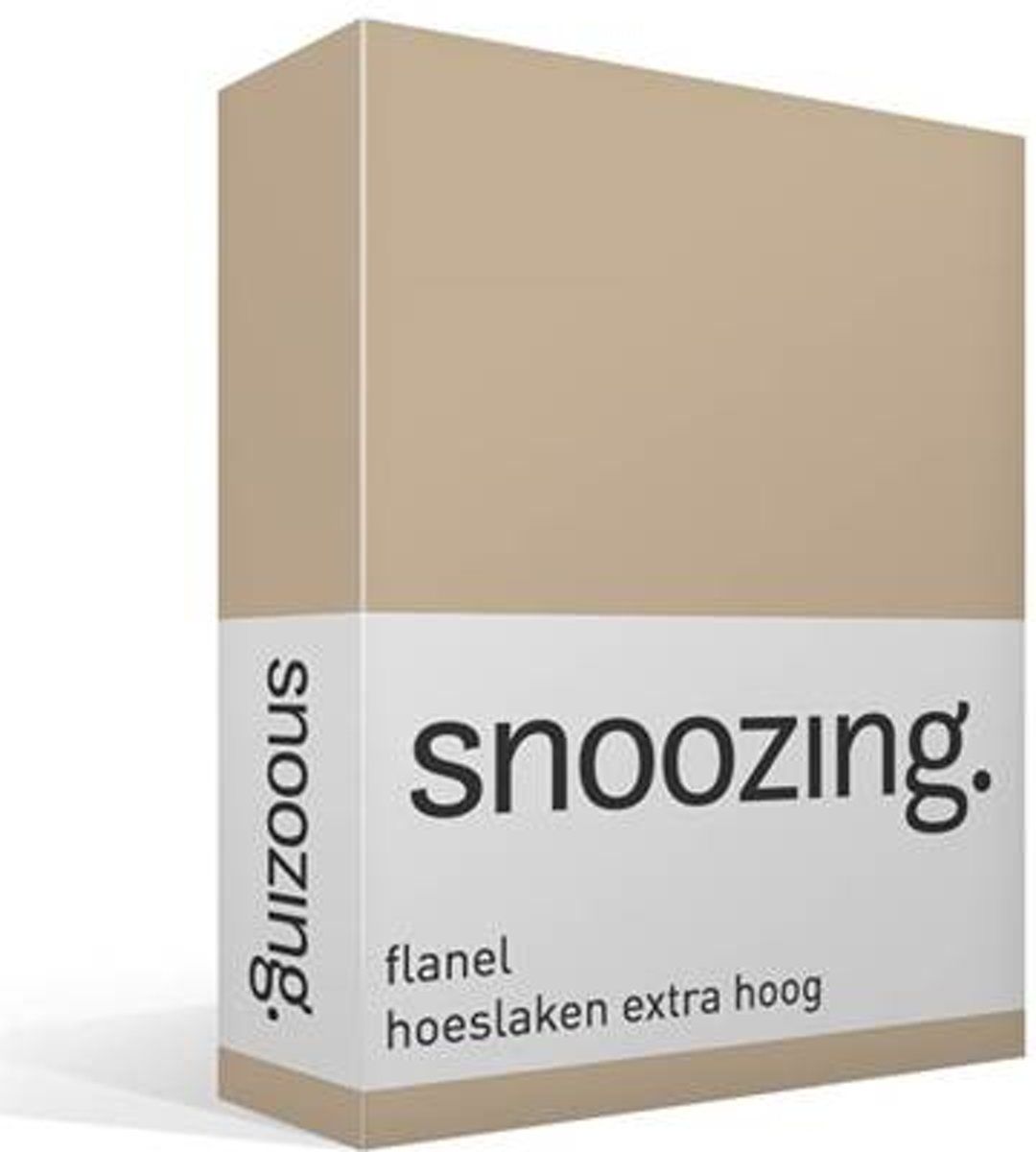 Snoozing flanel hoeslaken extra hoog - 1-persoons (70x200 cm) - geel