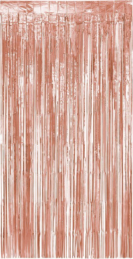 Boland - Foliegordijn Metallic roségoud