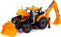 Cavallino Tractor met Lader en Graafmachine Geel, Schaal 1:32