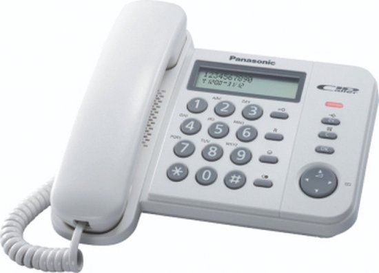 Panasonic KX-TS560EX1W Telefoon met snoer met nummerherkenning Wit