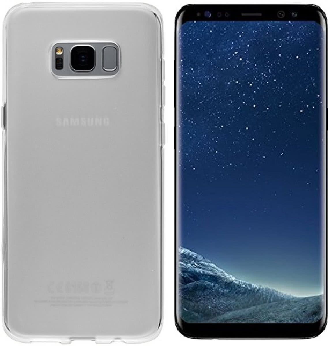 pearlycase Mat Transparant TPU Siliconen Smartphonehoesje Samsung Galaxy S8 Plus
