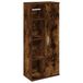 vidaXL Armoire de salle de bain avec porte-rouleau 39x22x90 cm couleur chêne fumé