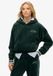 Superdry Sweatshirt Country Club Velour Loose Hood W2012545a 27e Enamel Green Femme Taille - S
