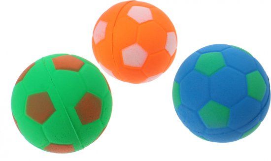 Johntoy Stuiterballen High Bounce - 3 stuks - 4,5 cm - Multicolor
