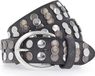 Vanzetti Leren Riem Hollywood Boulevard 35mm Full Leather Belt W105 Steel Grey Donkergrijs