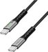 LogiLink CU0433 USB-C-kabel USB 3.2 Gen2x2 USB-C stekker 1.50 m Zwart Met LED, 4K UHD