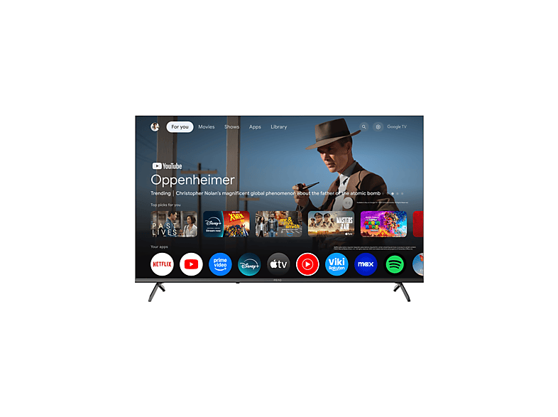 Peaq 400655 / Ultra HD 4K QLED-tv / 50 Inch / 2025
