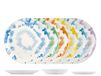 Home Tie&Bright bordenset, 18-delig, porselein, vaatwasmachinebestendig, elegant, modern, meerkleurig
