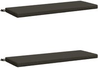 vidaXL - 2-delige Bankkussens SOEST - 100% Polyester - Antraciet