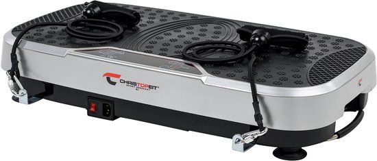 Christopeit Vibro 3000 Trilplaat - Zwart/Wit - 20 Trainingsniveaus - Incl. Afstandsbediening
