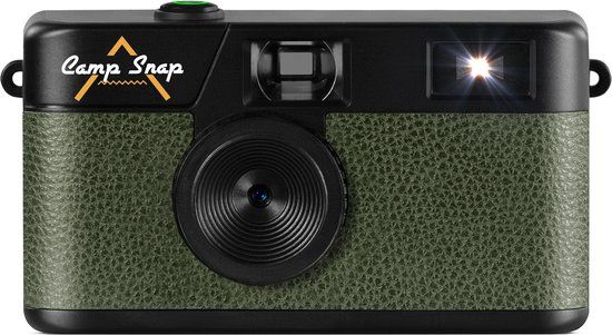 CampSnap Screen-Free Camera - Green - Vintage Digital Camera with Memory Card