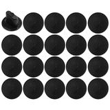 cyclingcolors 20 x afdekdoppen kunststof blinde boring 8 mm langwerpige stoppen afdekstoppen afdekking meubels, zwart