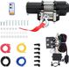 vidaXL Treuil électrique, 12V, 4500 lbs (2040 kg), avec télécommande