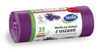 STELLA 023561 vuilniszakken met hengsels 35 l sterk | 24 stuks | lavendelgeur