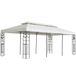vidaXL Prieel avec double toit 6x3 m blanc
