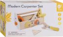 Classic World Boîte à outils de charpentier en bois Jouet 18 pièces
