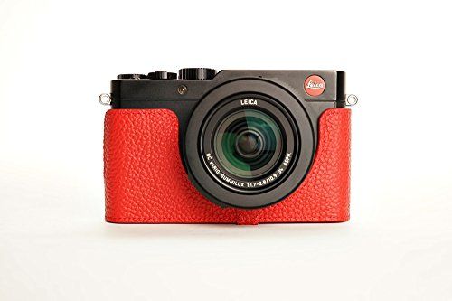 TP Handgemaakte Echt Lederen Camera Case Cover Voor Leica D-LUX Typ 109 D-LUX7 - Rood
