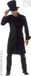 Widmann Gothic Tovenaar Halloween Kostuum voor Heren - Zwart - S