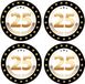 Bellatio Decorations Bierviltjes 25 - 100 stuks - zwart/goud - luxe - verjaardag/jubilea - feestartikelen