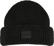 Urban Classics Knitted Wool Beanie Muts - Zwart