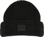 Urban Classics Knitted Wool Beanie Muts - Zwart