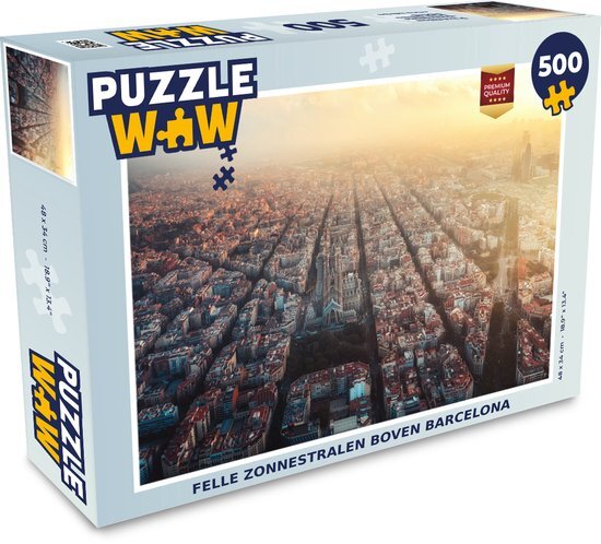 MuchoWow Puzzel Architectuur - Zon - Barcelona - Legpuzzel - Puzzel 500 stukjes