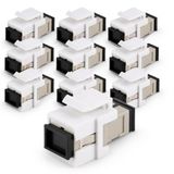 1aTTack.de 10x glasvezel keystone-connectoren OM1 of OM2 (UPC of PC) SC-simplex female naar SC-simplex female multimode beige
