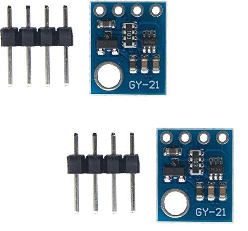TECNOIOT 2 stks GY-21 HTU21 HTU21D Vochtsensor Module Vochtigheid Sensor Module I2C Interface