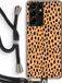 Case Company® - Samsung Galaxy S21 Ultra Case with Cord - Panther - Black Cord - Full Protection