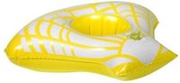 Folat Opblaasbare drankhouder gele zeeschelp 23 cm