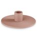 Amelia Home Kandelaar van keramiek kandelaar 12x3,5 cm Morab oudroze