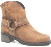 Durea Korte Laars 9820 825 1763 Bruciato Cognac Suede Wijdte H