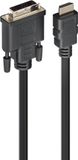 Ewent EC1351 video kabel adapter 3 m HDMI Type A (Standaard) DVI-D Zwart