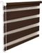 Jalo Dubbele rolgordijn, 65 cm breed, 200 cm lang, chocolat, inclusief touwbediening, raamrolgordijn, klemrolgordijn