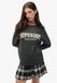 Superdry Slouchy Intarsia Grafische Tricot Pull Femme Highland Grey Marl