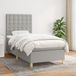 Maison Exclusive - Sommier À Lattes De Lit Avec Matelas Gris Clair 80x200 Cm Tissu