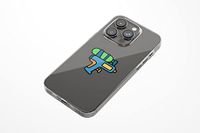 Bonateks, Digitaal bedrukte hoes, compatibel met iPhone 14 Pro, telefoonhoes, beschermhoes, schokbestendig, siliconen, flexibel, transparant