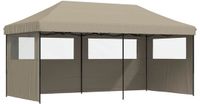vidaXL Partytent 292 x 580 x 315 cm Taupe Oxford Stof