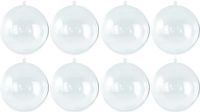 Merkloos / Sans marque Rayher Hobby Gmbh 40x Transparante Hobby/DIY Kerstballen 7 cm