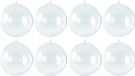 Merkloos / Sans marque Rayher Hobby Gmbh 40x Transparante Hobby/DIY Kerstballen 7 cm