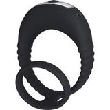 MR.MEMBR Anneau Pénien Double Vibrant - Black
