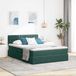Maison Exclusive - Lit de rangement avec tête de lit, vert foncé, 140 x 200 cm, velours