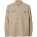 SLHRLXPABLO WOOL BLEND HEMD, Oatmeal/Navy Blazer