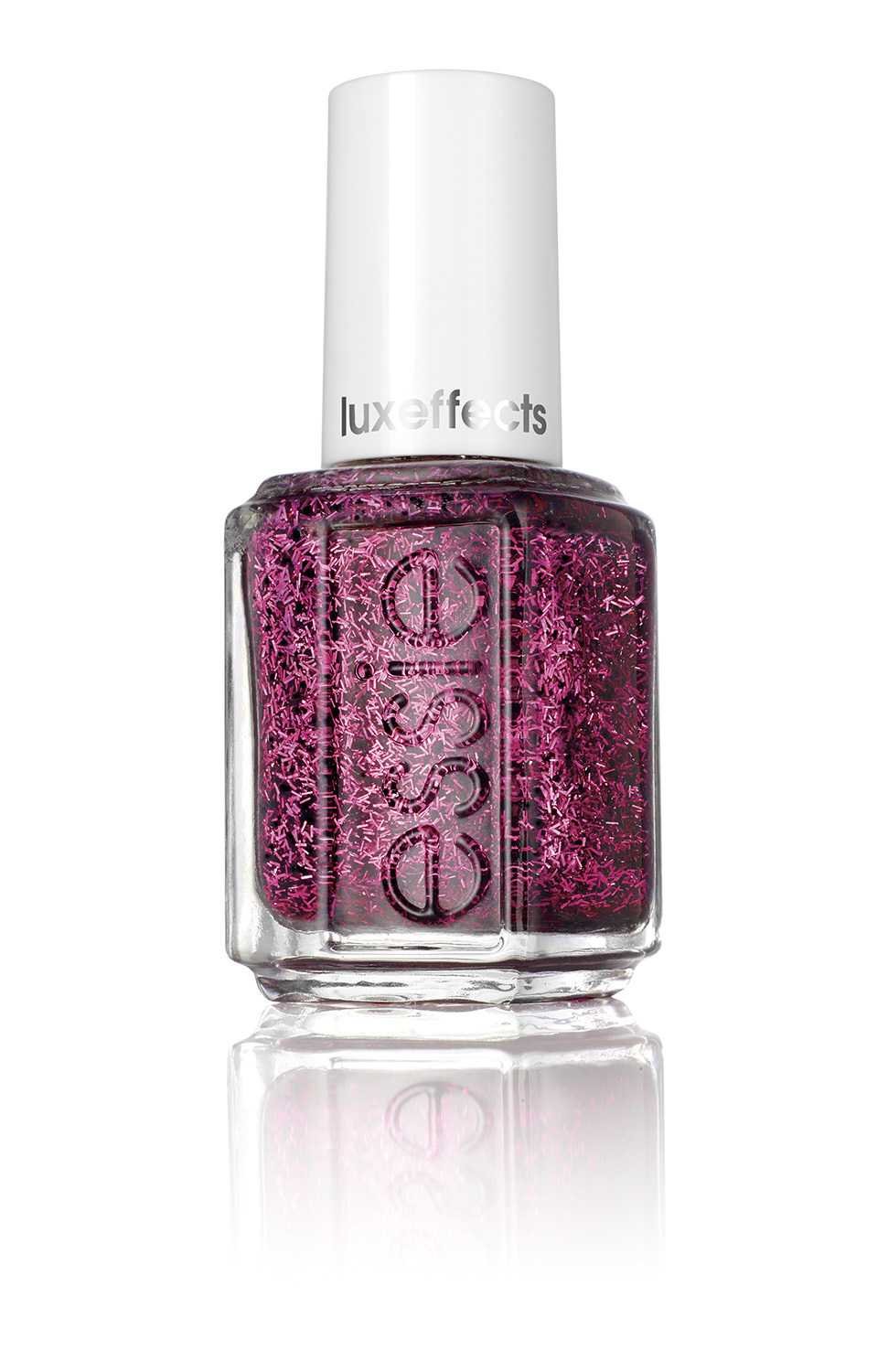 Essie fringe luxeffects 2015 Luxe Effects - 385 Fashion Flares - Roze glitter - Nagellak