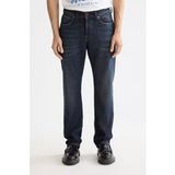 Scotch & Soda The Zee Straight Jeans — Paint It Blauw Maat: W29L34